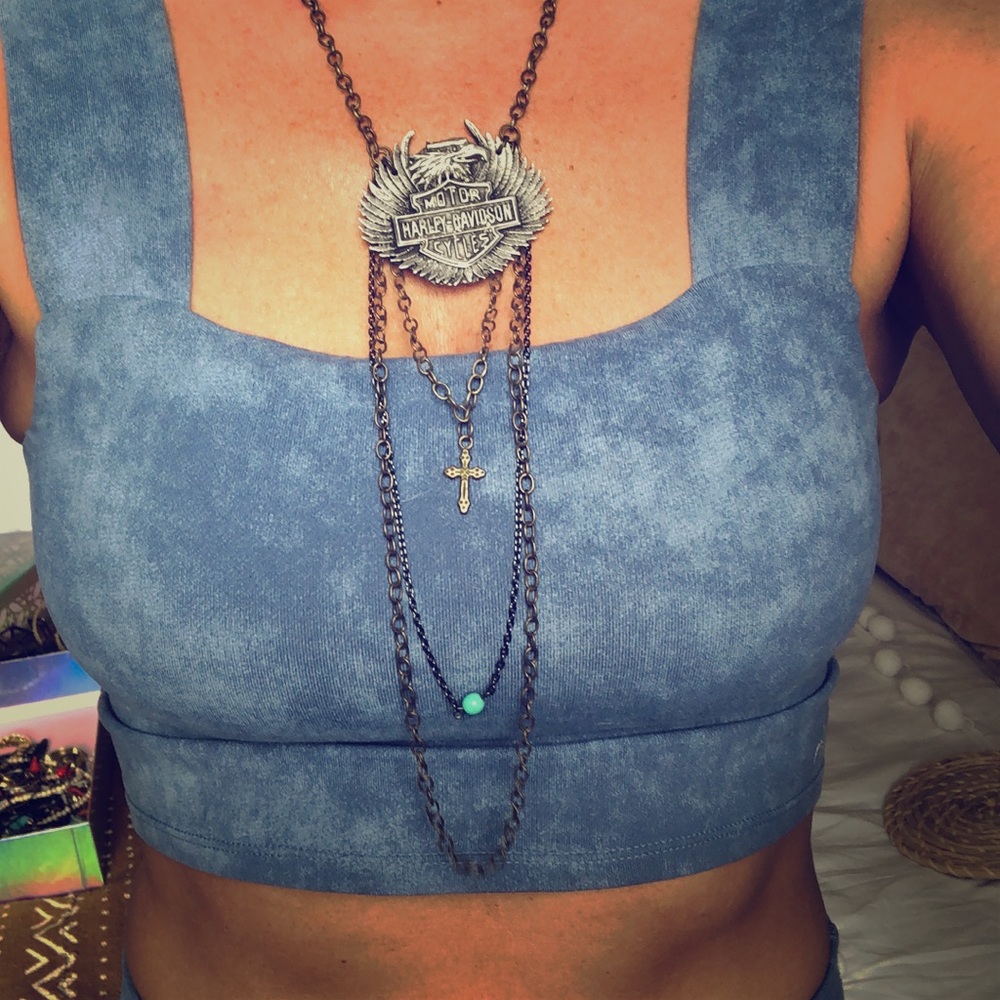 Harley Davidson handmade necklace